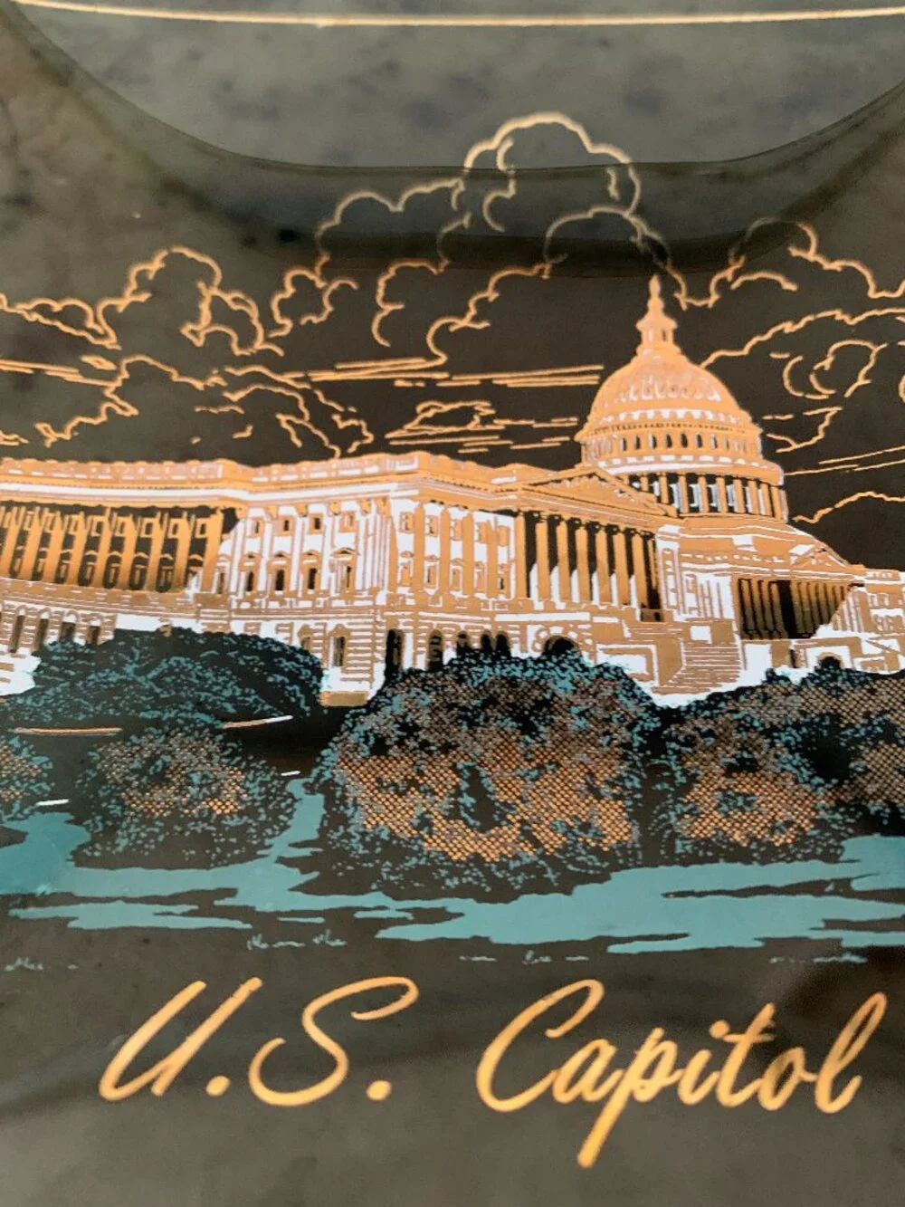 Vintage U.S. Capital Souvenir Dish